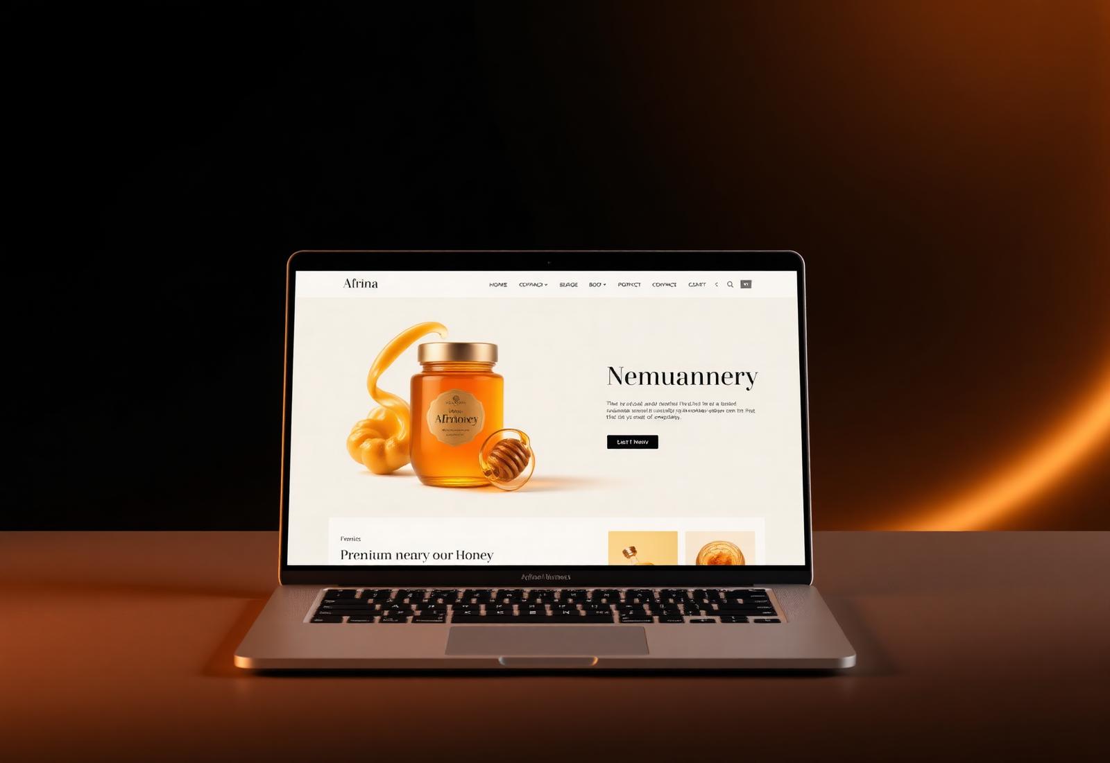 Afrina Honey — premium website case study