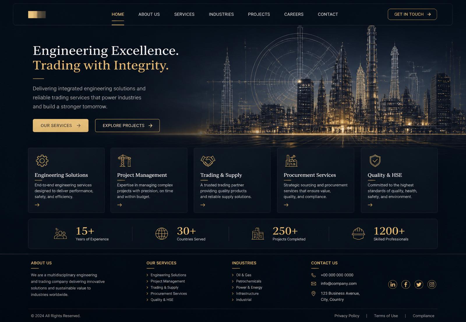 Armana Engineering & Trading PLC — corporate website case study